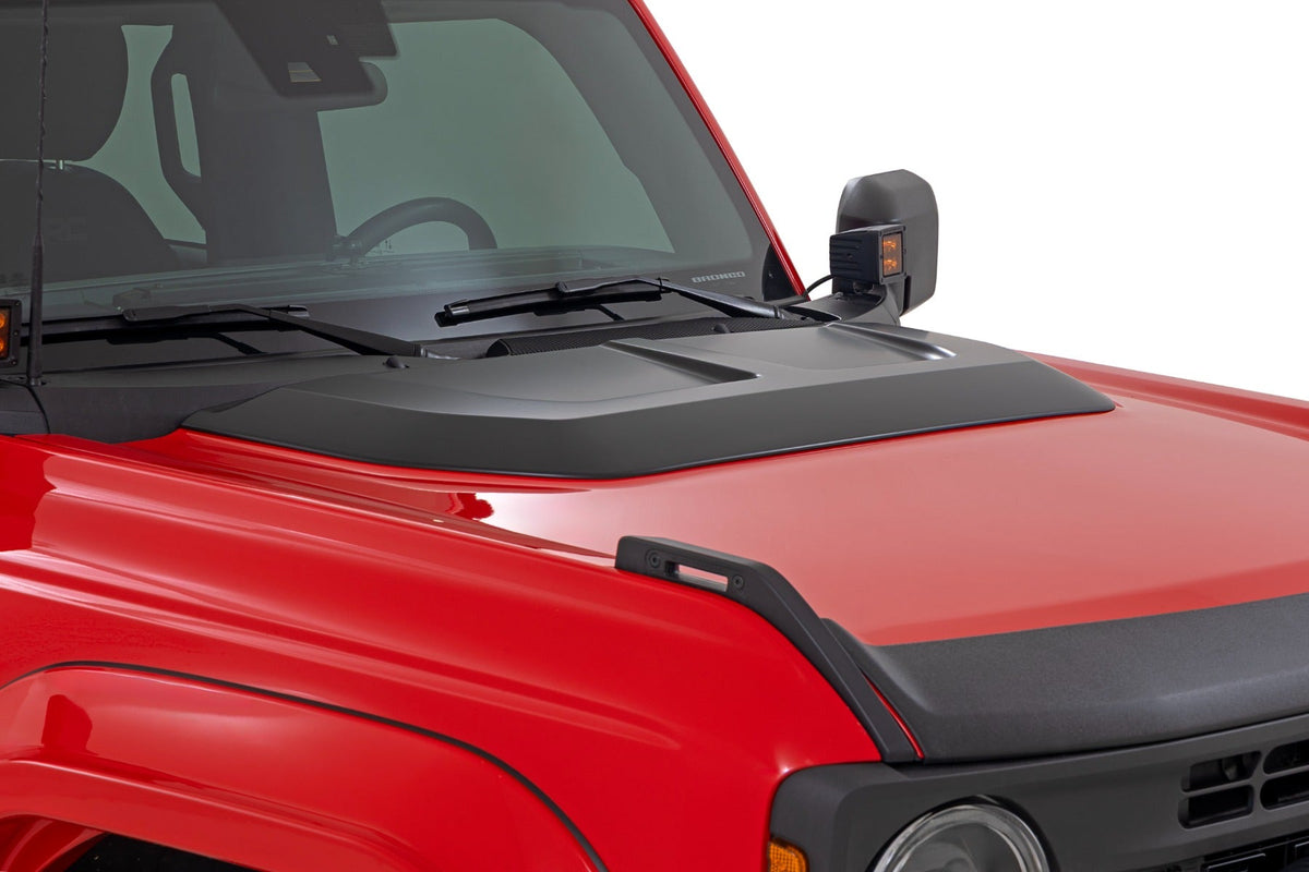 Rough Country Hood Scoop G4 Azure Gray Ford Bronco 4WD (2021-2026)