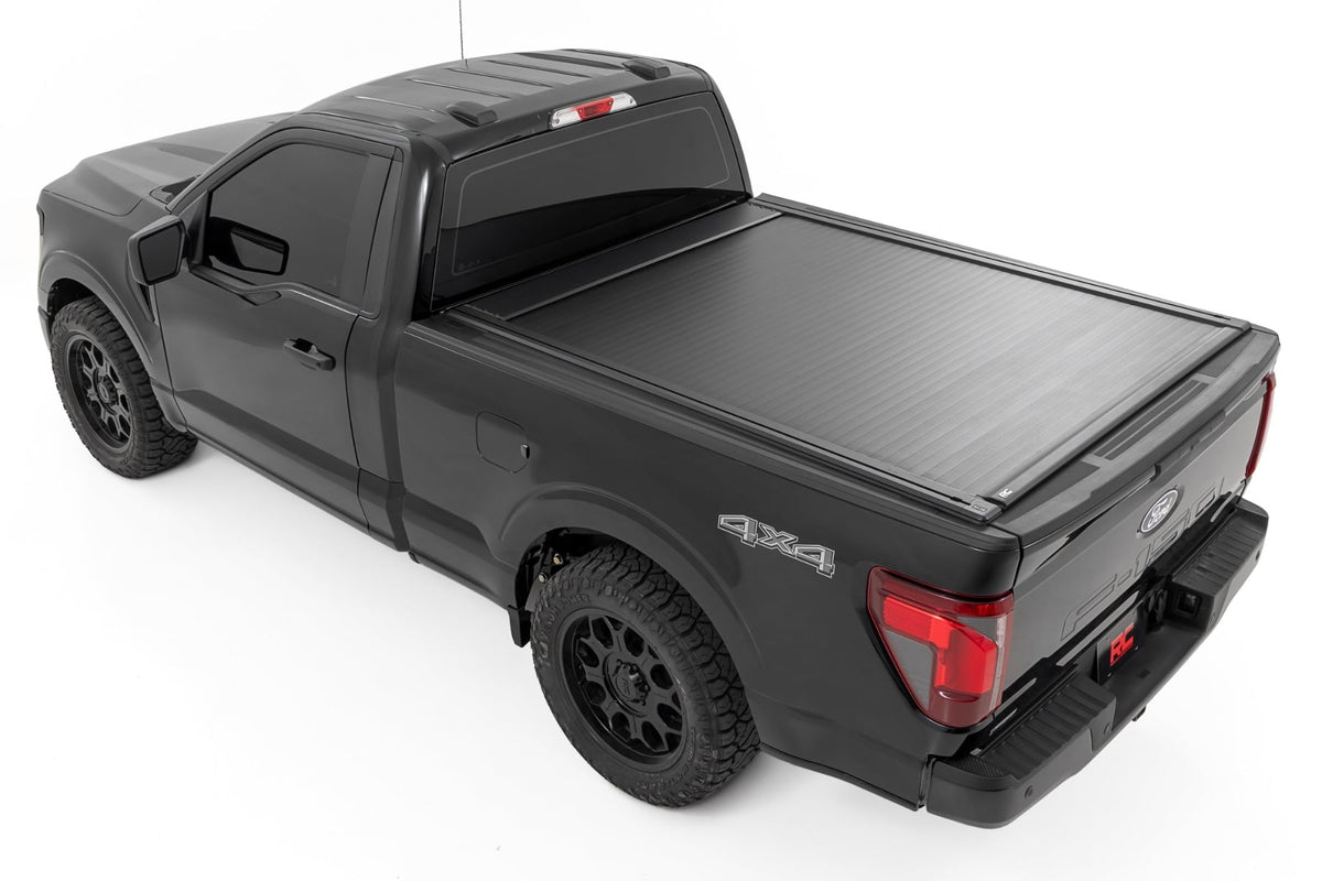 Rough Country Powered Retractable Bed Cover 6 7 Bed Ford F-150 (15-26) F-150 Lightning (22-26)