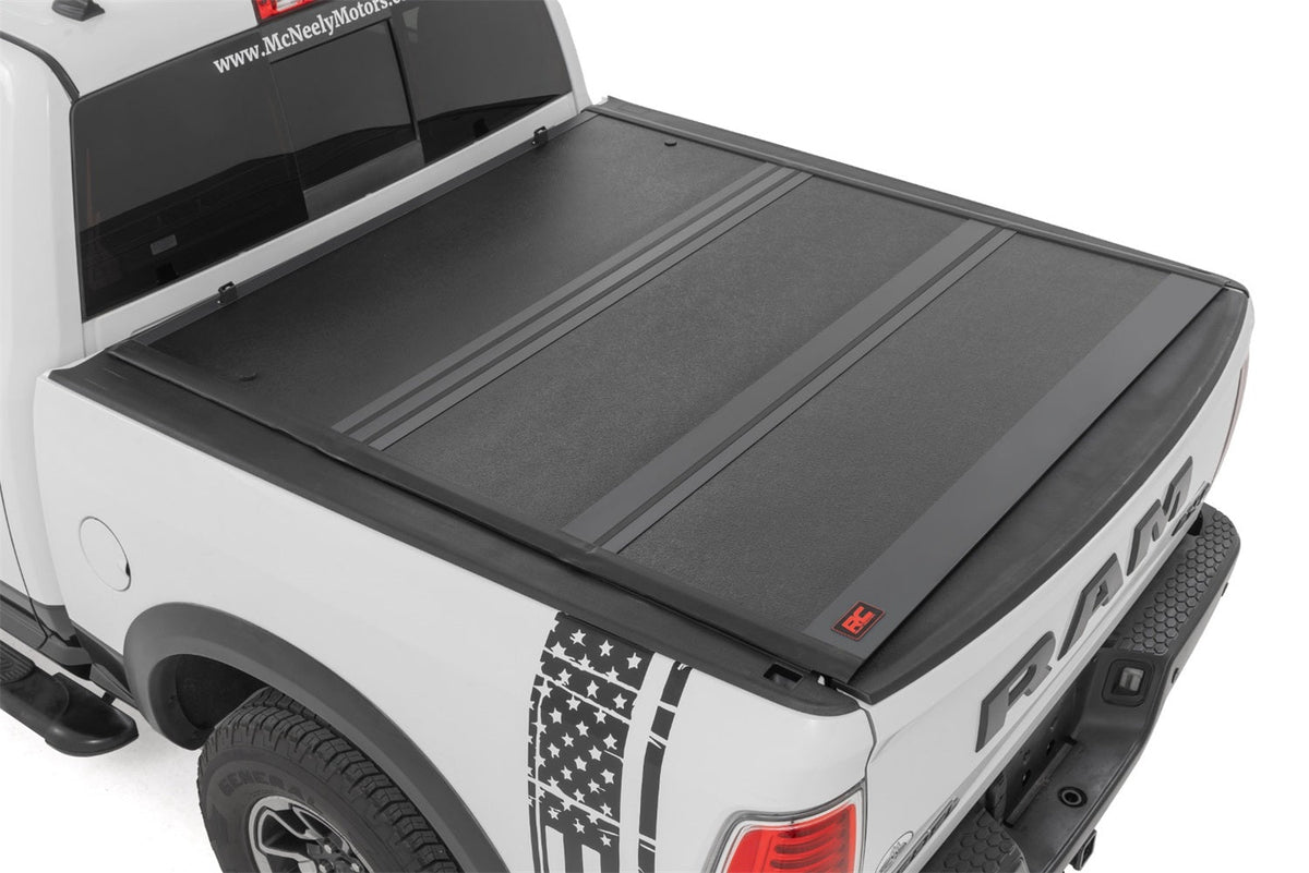 Rough Country Hard Low Profile Bed Cover 5 7 Bed No Rambox Ram 1500 2WD 4WD (2009-2018 Classic)