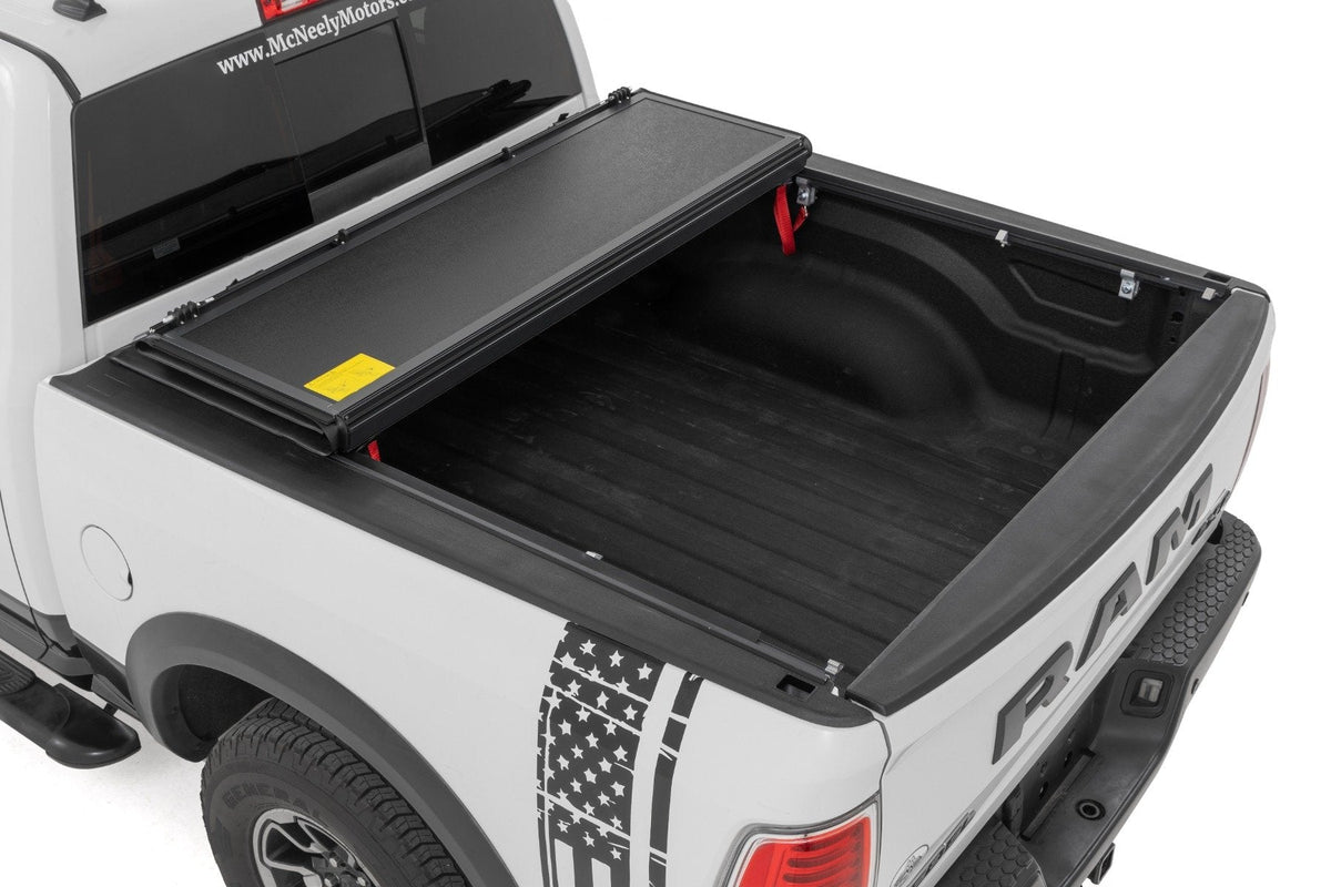 Rough Country Hard Low Profile Bed Cover 5 7 Bed No Rambox Ram 1500 2WD 4WD (2009-2018 Classic)