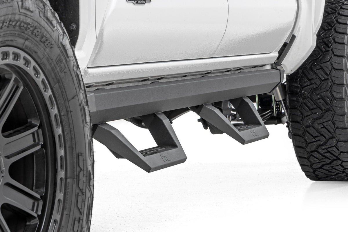 Rough Country SRX2 Adjustable Aluminum Steps Double Cab Toyota Tacoma 2WD 4WD 24-26