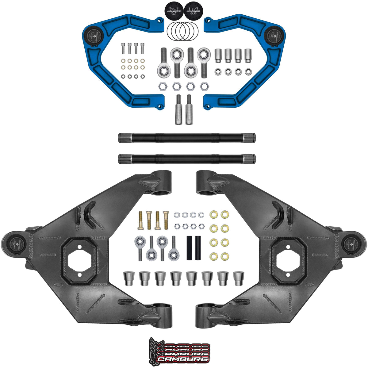 Camburg Ford Bronco 21-25 Trail Series L T Kit w Axles (BILLET XJ UCA) (BLUE)