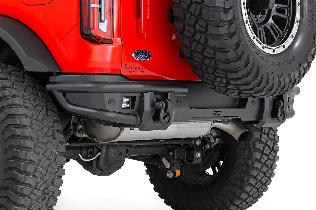 Rough Country Rear Bumper Tubular Ford Bronco 4WD 2021-2026