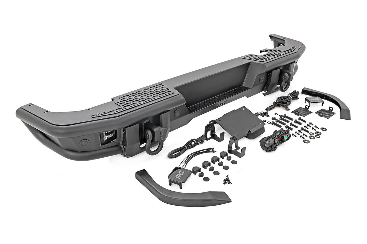 Rough Country Rear Bumper Tubular Ford Bronco 4WD 2021-2026
