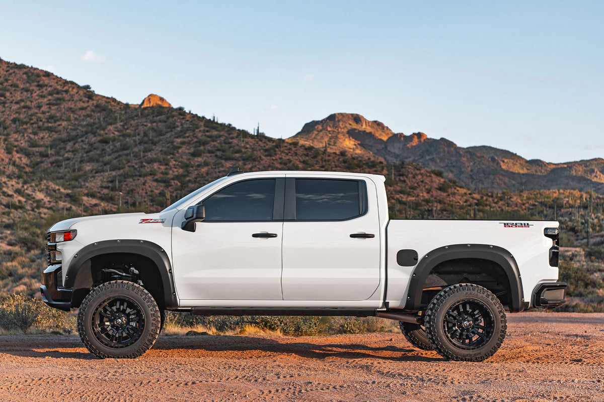Rough Country Pocket Fender Flares G7C Red Hot Chevy Silverado 1500 2WD 4WD (2022-2026)