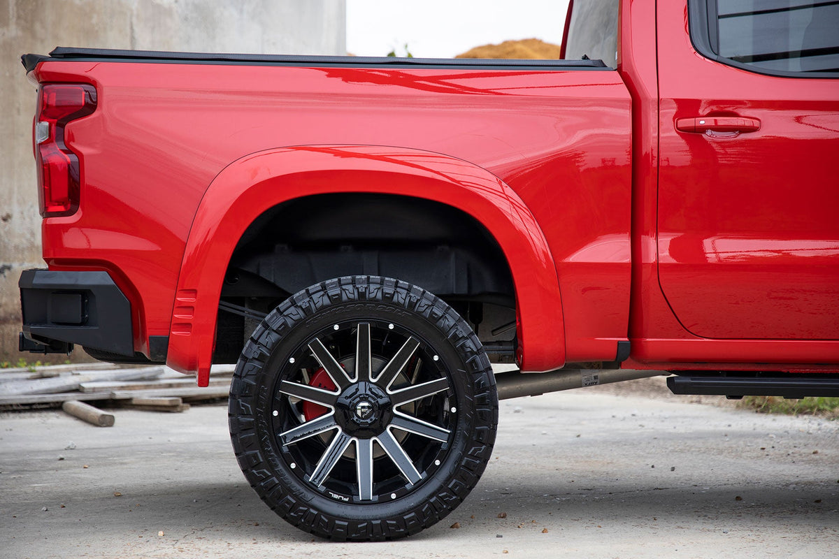 Rough Country SF1 Fender Flares GNO Slate Gray Chevy Silverado 1500 2WD 4WD (2019-2026)