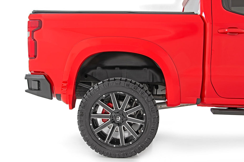 Rough Country SF1 Fender Flares GNO Slate Gray Chevy Silverado 1500 2WD 4WD (2019-2026)