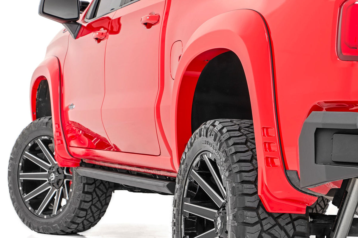Rough Country SF1 Fender Flares GAN Silver Ice Metallic Chevy Silverado 1500 (19-26)