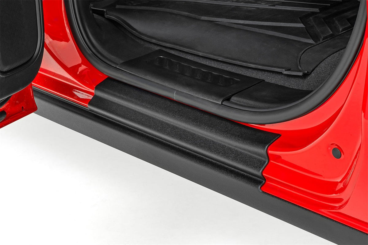 Rough Country Trail Cladding Rocker Sill Plates Chevy Silverado 1500 2WD 4WD (19-26)