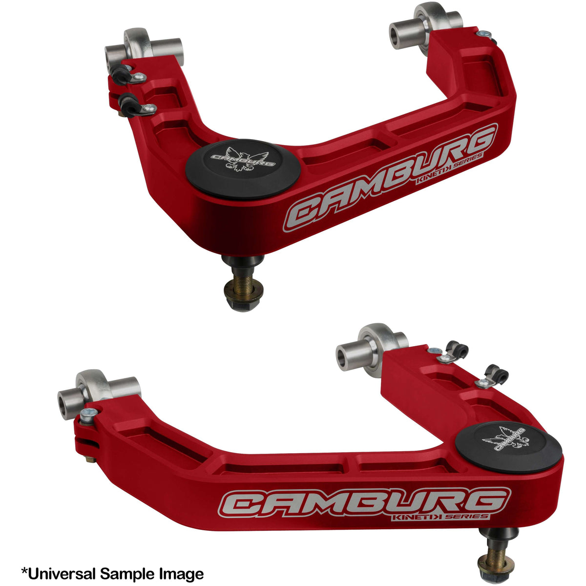 Camburg Toyota Tacoma LC250 24-25 4-Runner 2025 Landcruiser 300 22-25 Lexus LX600 22-25 GX550 24-25 KINETIK Performance Billet Uniball Upper Arms (RED)