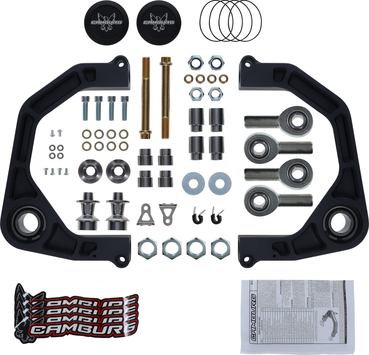 Camburg Toyota Tacoma LC250 24-25 4-Runner 2025 Landcruiser 300 22-25 Lexus LX600 22-25 GX550 24-25 KINETIK Performance Billet Uniball Upper Arms (GRAY)