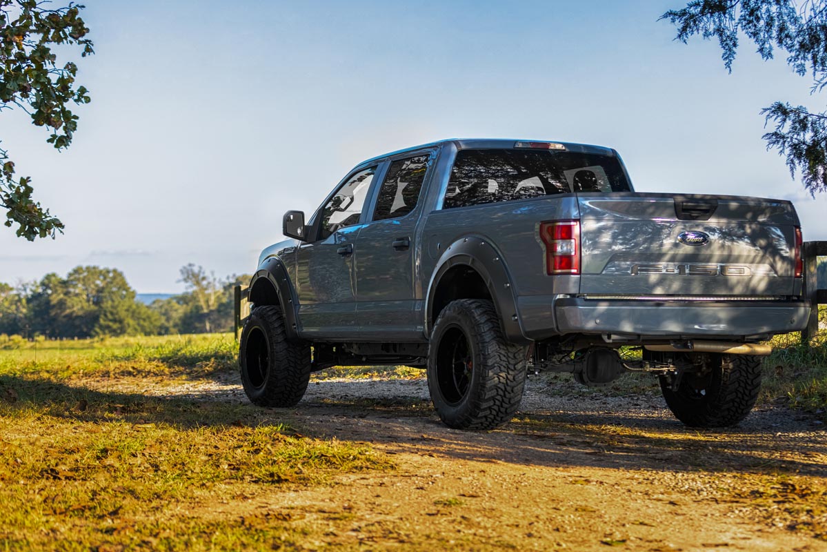 Rough Country Defender Fender Flares UM Agate Black Ford F-150 2WD 4WD (2015-2020)