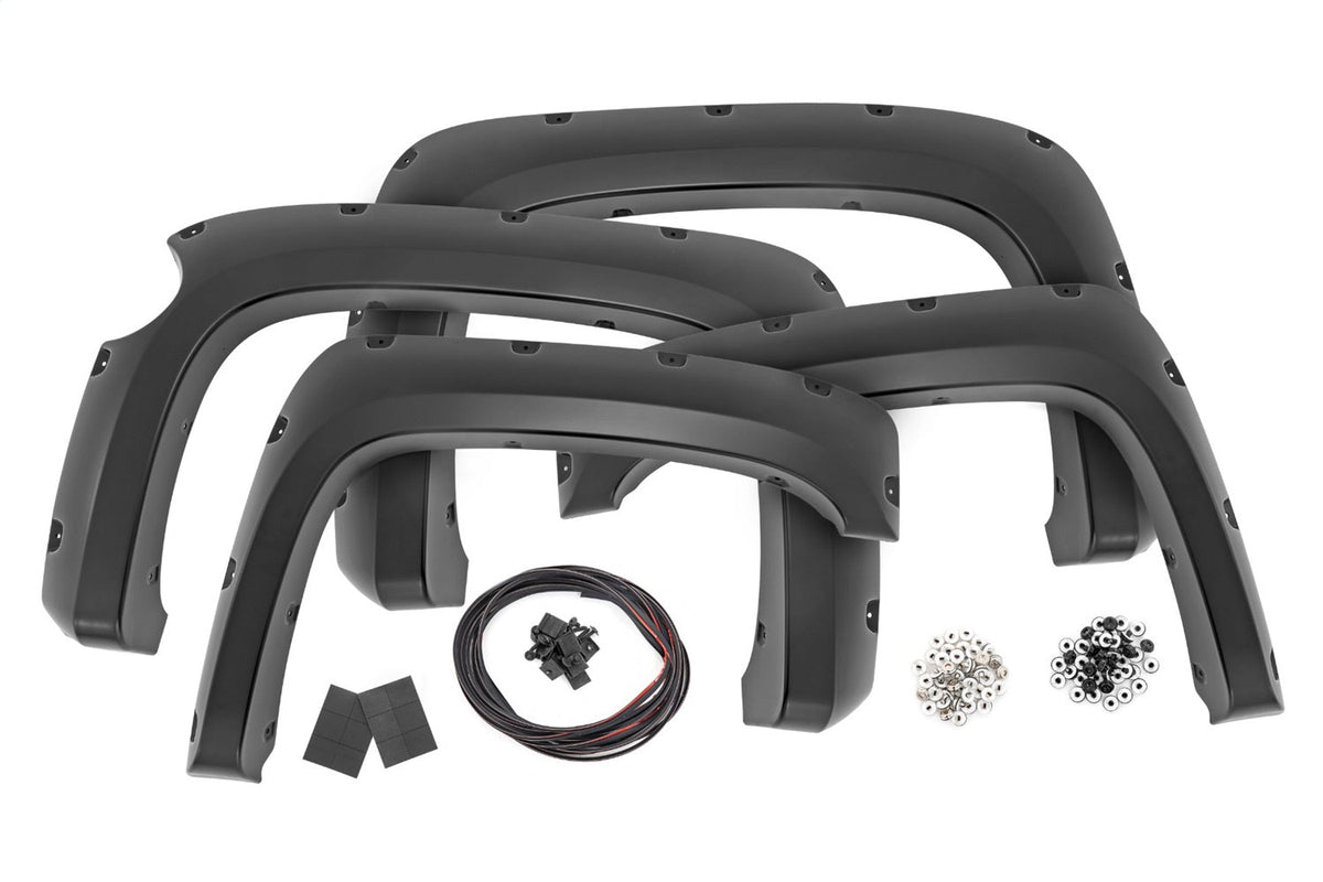 Rough Country Pocket Fender Flares 5 9 Bed GAP Imperial Blue Chevy Silverado 1500 (07-13)