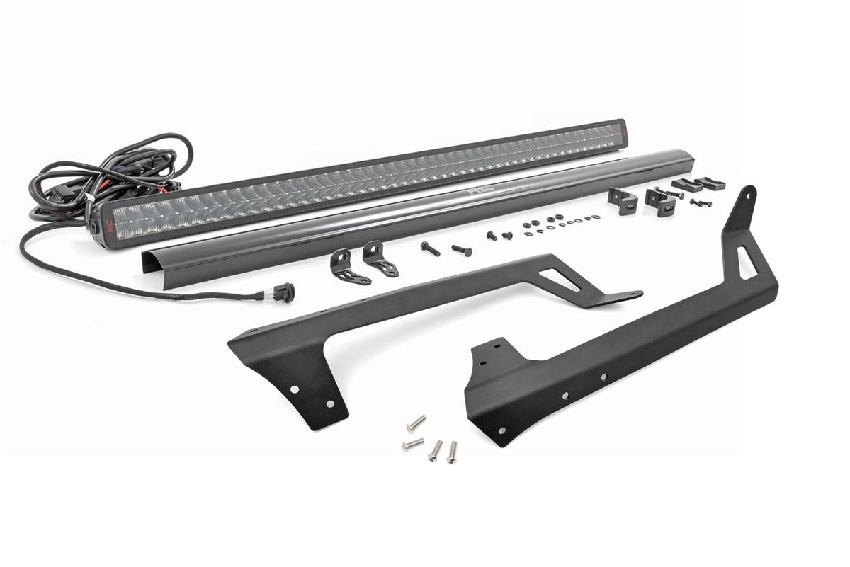 Rough Country LED Light Kit Windshield 50 Spectrum Dual Row Jeep Wrangler JK Wrangler Unlimited (07-18)