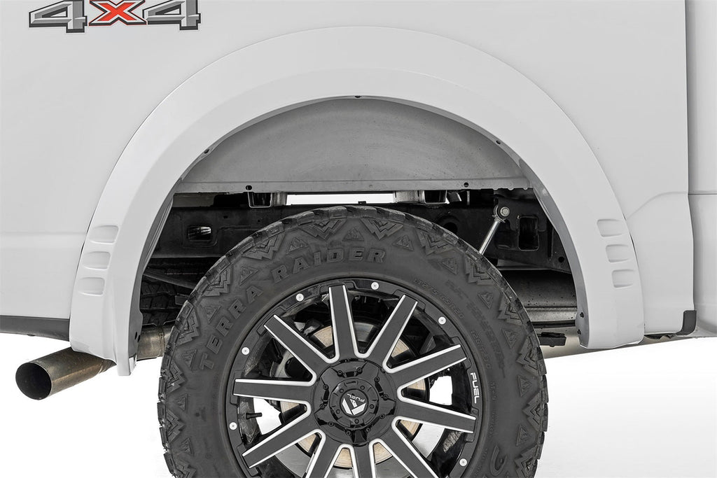 Rough Country SF1 Fender Flares UX Ingot Silver Metallic Ford F-150 2WD 4WD (2021-2026)
