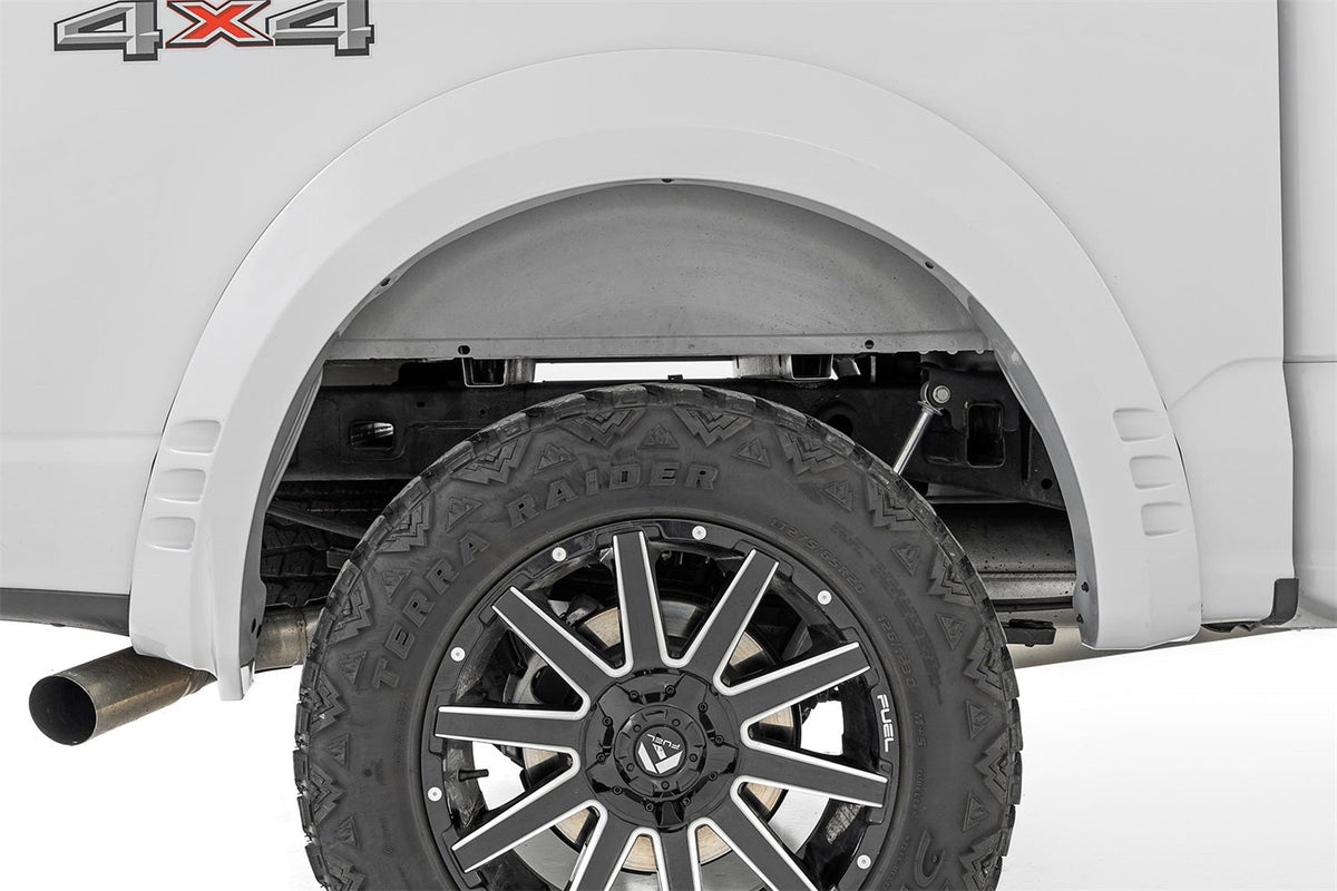 Rough Country SF1 Fender Flares UX Ingot Silver Metallic Ford F-150 2WD 4WD (2021-2026)