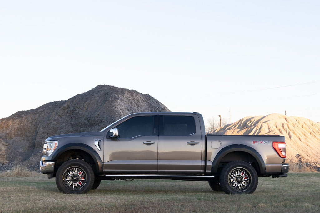 Rough Country Pocket Fender Flares D1 Stone Gray Ford F-150 2WD 4WD (2021-2026)