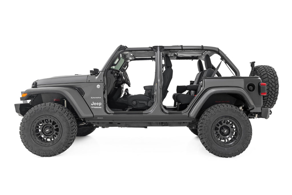 Rough Country Trail Cladding Rear Corners Jeep Wrangler JL Wrangler Unlimited (18-26)
