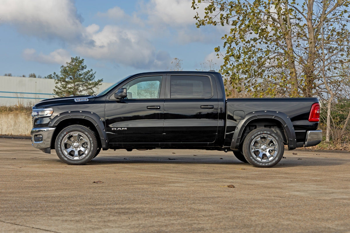 Rough Country Defender Fender Flares PXJ Diamond Black Ram 1500 2WD 4WD (2025-2026)
