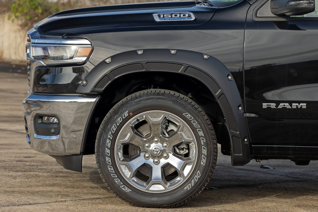 Rough Country Defender Fender Flares PSE Silver Zynith Ram 1500 2WD 4WD (2025-2026)