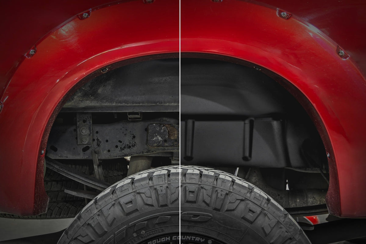 Rough Country Rear Wheel Well Liners Ford F-250 F-350 Super Duty 2WD 4WD (2009-2016)