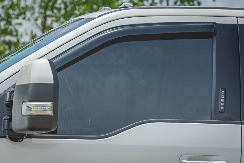 Rough Country Side Window Deflectors Tape On Rain Guard Ford F-150 Lightning F-250 F-350 Raptor (15-26)