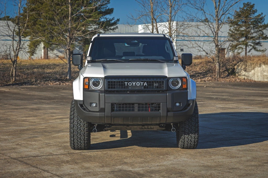 Rough Country LED Light Kit Ditch Mount Black Series Round 3.5 Inch Amber DRL Toyota LandCruiser (2024)