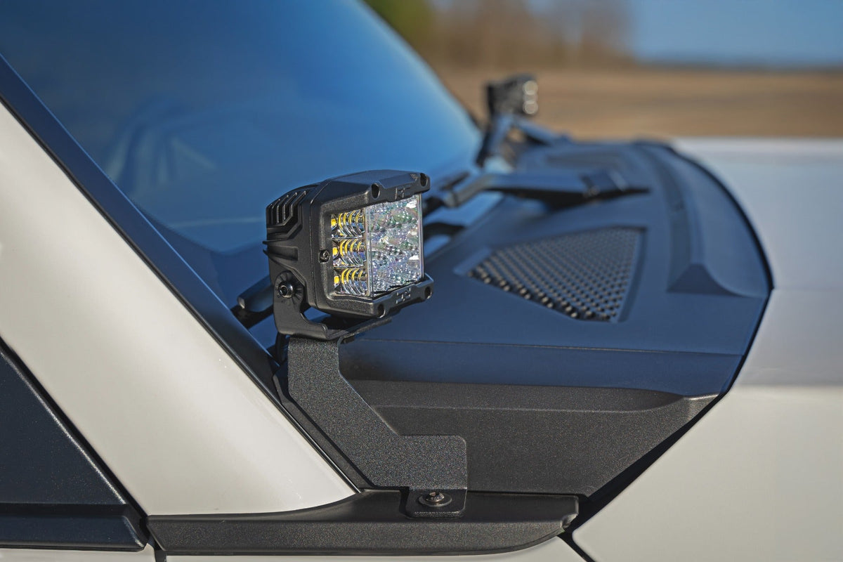 Rough Country LED Light Kit Ditch Mount 3 OSRAM Wide Toyota Land Cruiser (24-26)