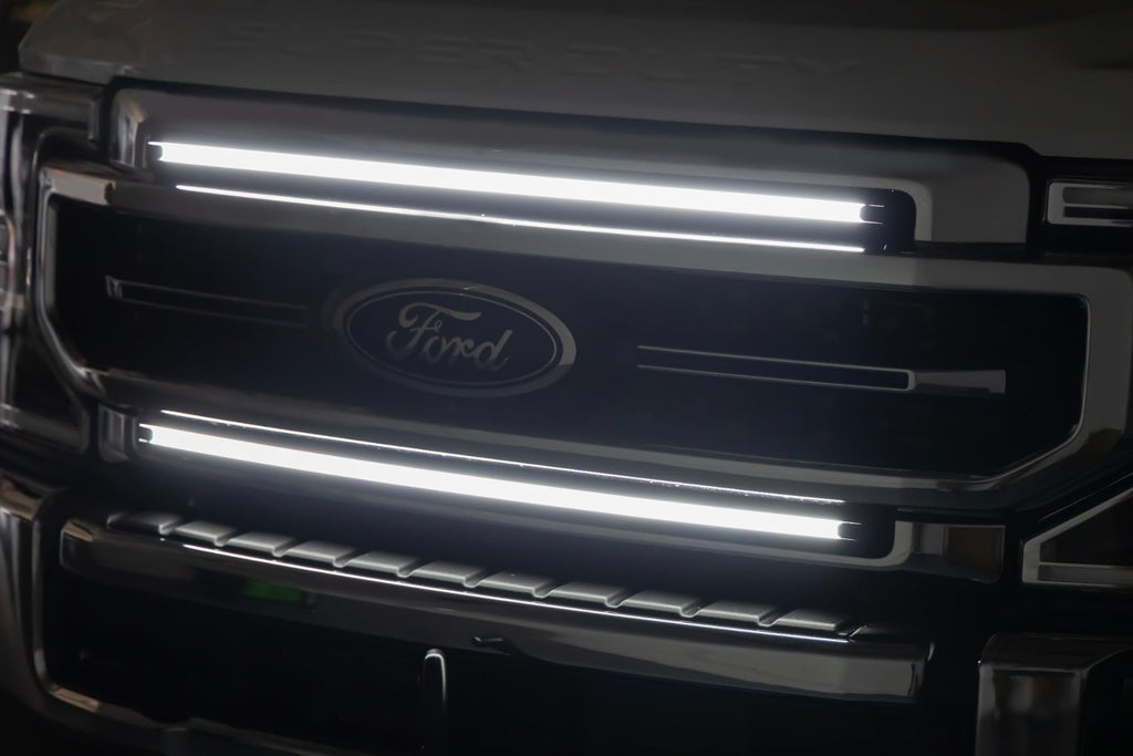 Rough Country LED Light Kit Grille Mount 30 Inch DRL Ford F-250 F-350 Super Duty (17-22)