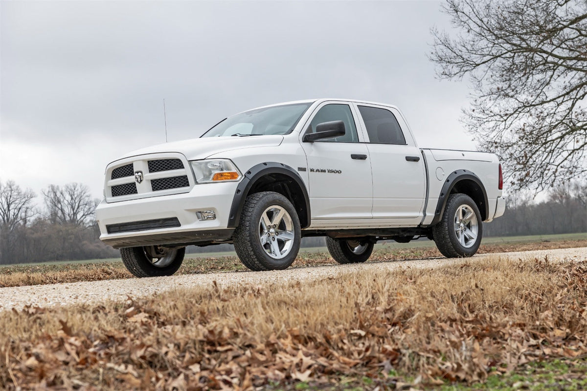 Rough Country Pocket Fender Flares GW7 Bright White Ram 1500 2WD 4WD (2009-2018 Classic)