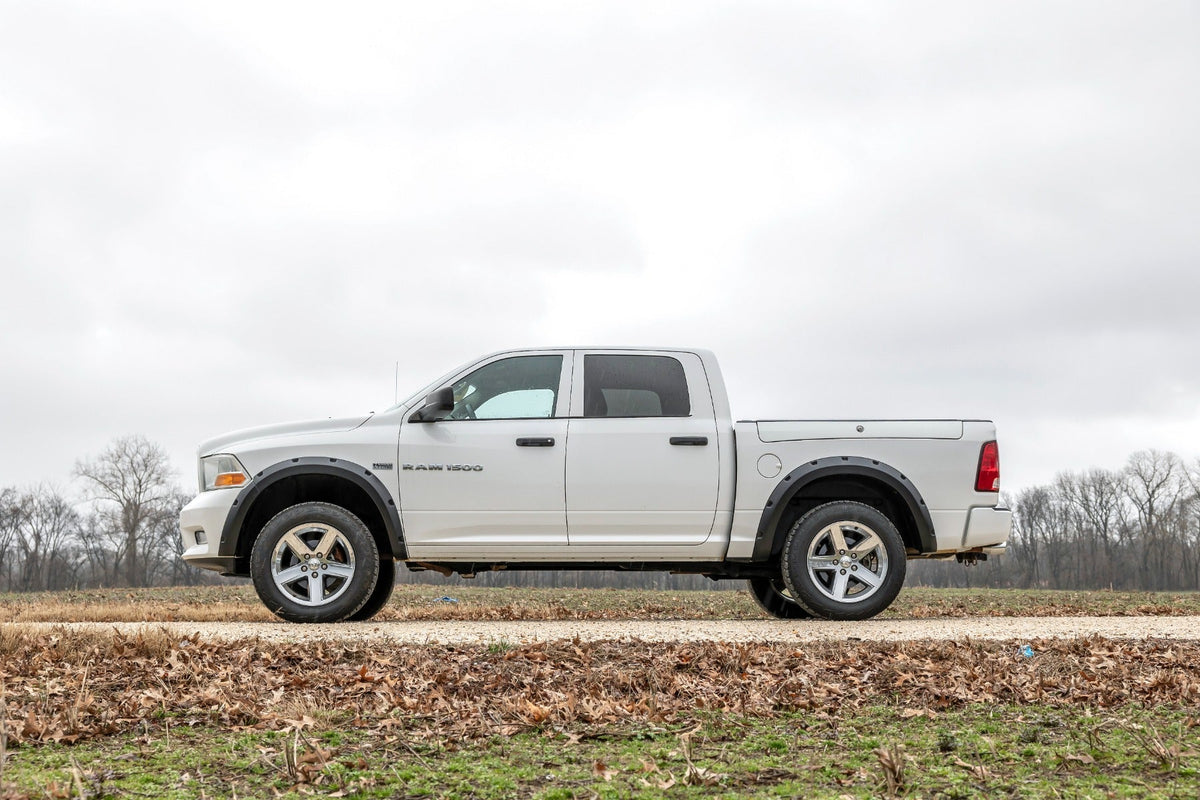 Rough Country Pocket Fender Flares PXQ Black Metallic Ram 1500 2WD 4WD (2009-2018 Classic)