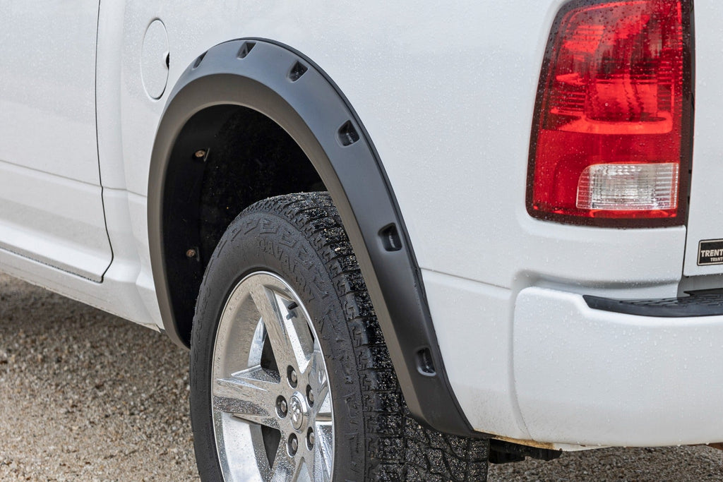Rough Country Pocket Fender Flares GW7 Bright White Ram 1500 2WD 4WD (2009-2018 Classic)