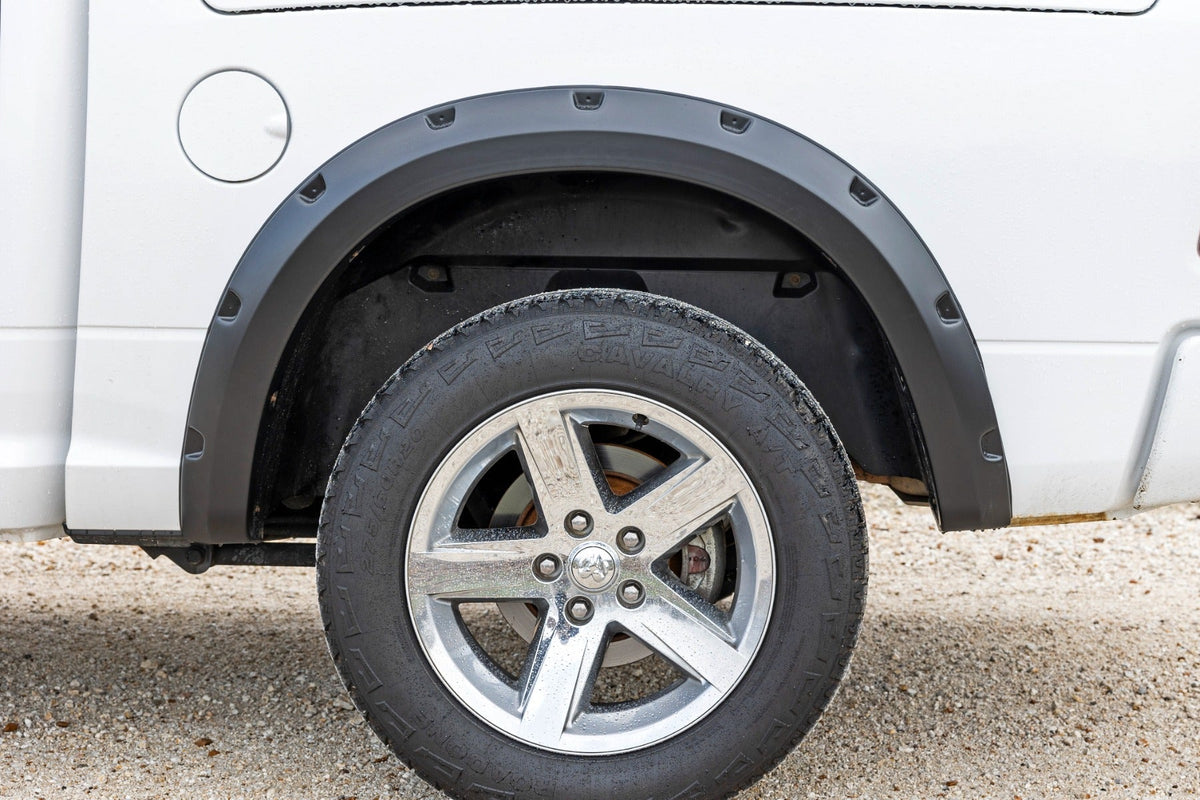 Rough Country Pocket Fender Flares PRV Delmonico Red Ram 1500 2WD 4WD (2009-2018 Classic)