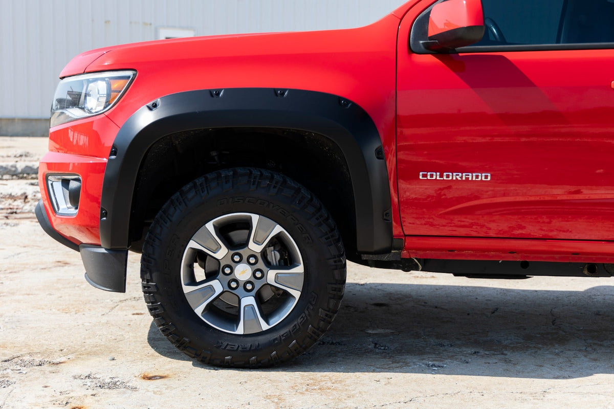 Rough Country Pocket Fender Flares 5 Bed Chevy Colorado 2WD 4WD (2015-2022)