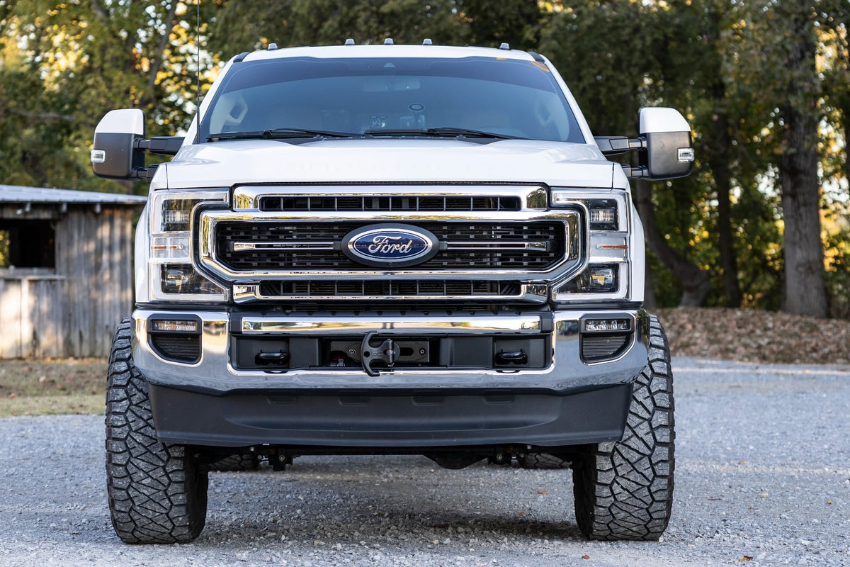 Rough Country Hidden Winch Mount PRO12000S Ford F-250 F-350 Super Duty 2WD 4WD (20-22)