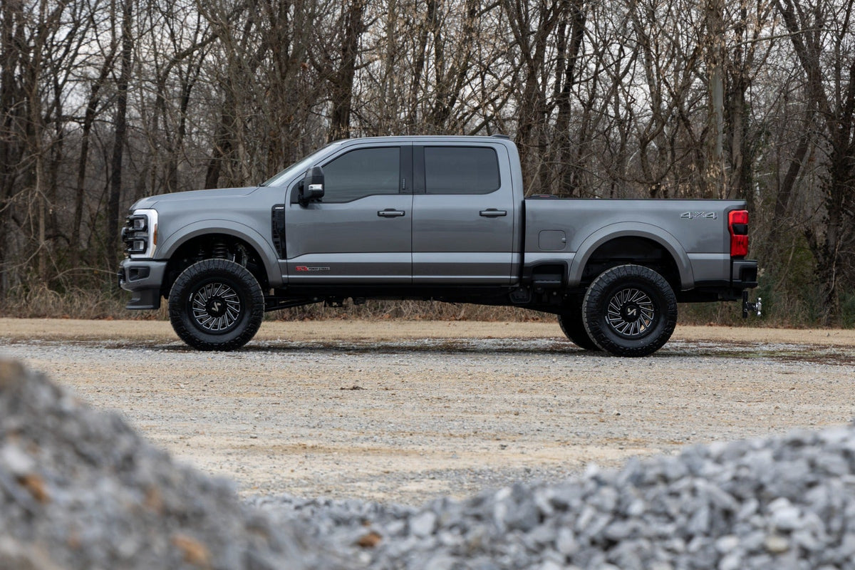 Rough Country Sport Fender Flares D1 Stone Gray Ford F-250 F-350 Super Duty (23-26)
