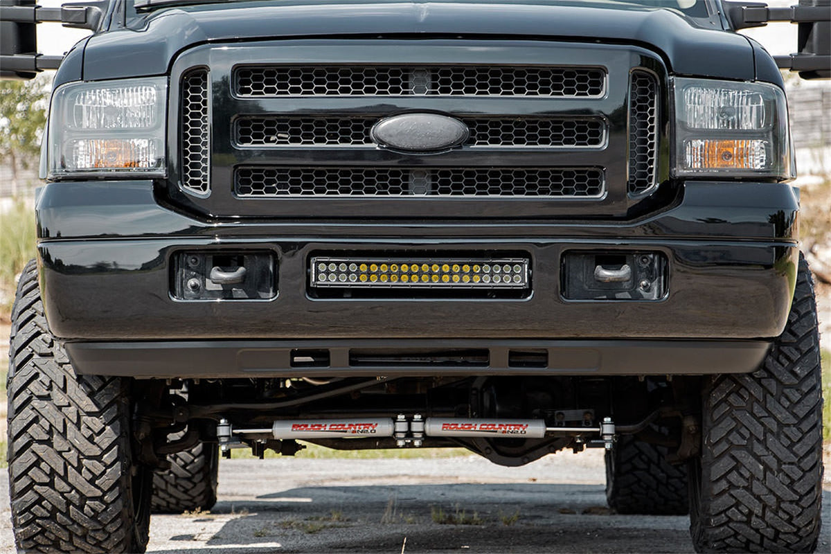 Rough Country LED Light Kit Bumper Mount 20 Spectrum Dual Row Ford F-250 F-350 Super Duty (05-07)