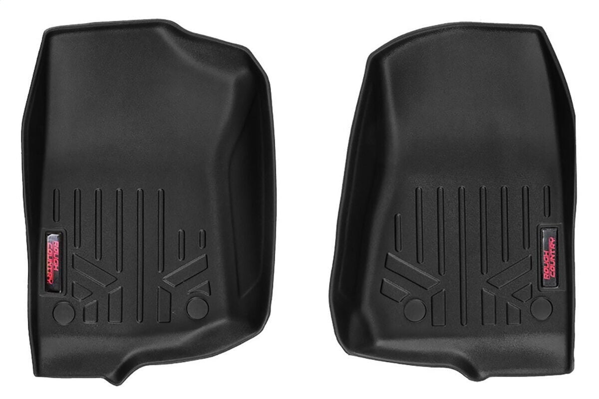 Rough Country Floor Mats FR Jeep Wrangler Unlimited 4WD (2018-2025)-M-6150_A