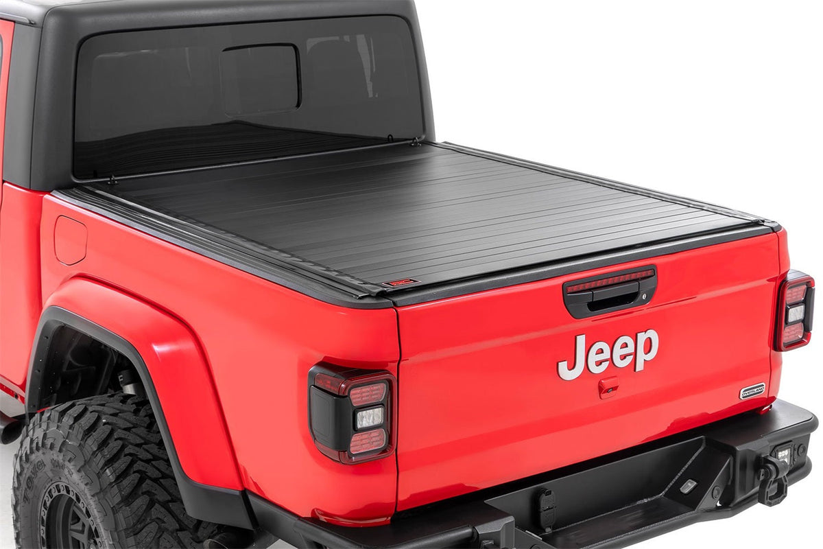 Rough Country Hard Roll Up Bed Cover 5 Bed Jeep Gladiator JT 4WD (2020-2026)