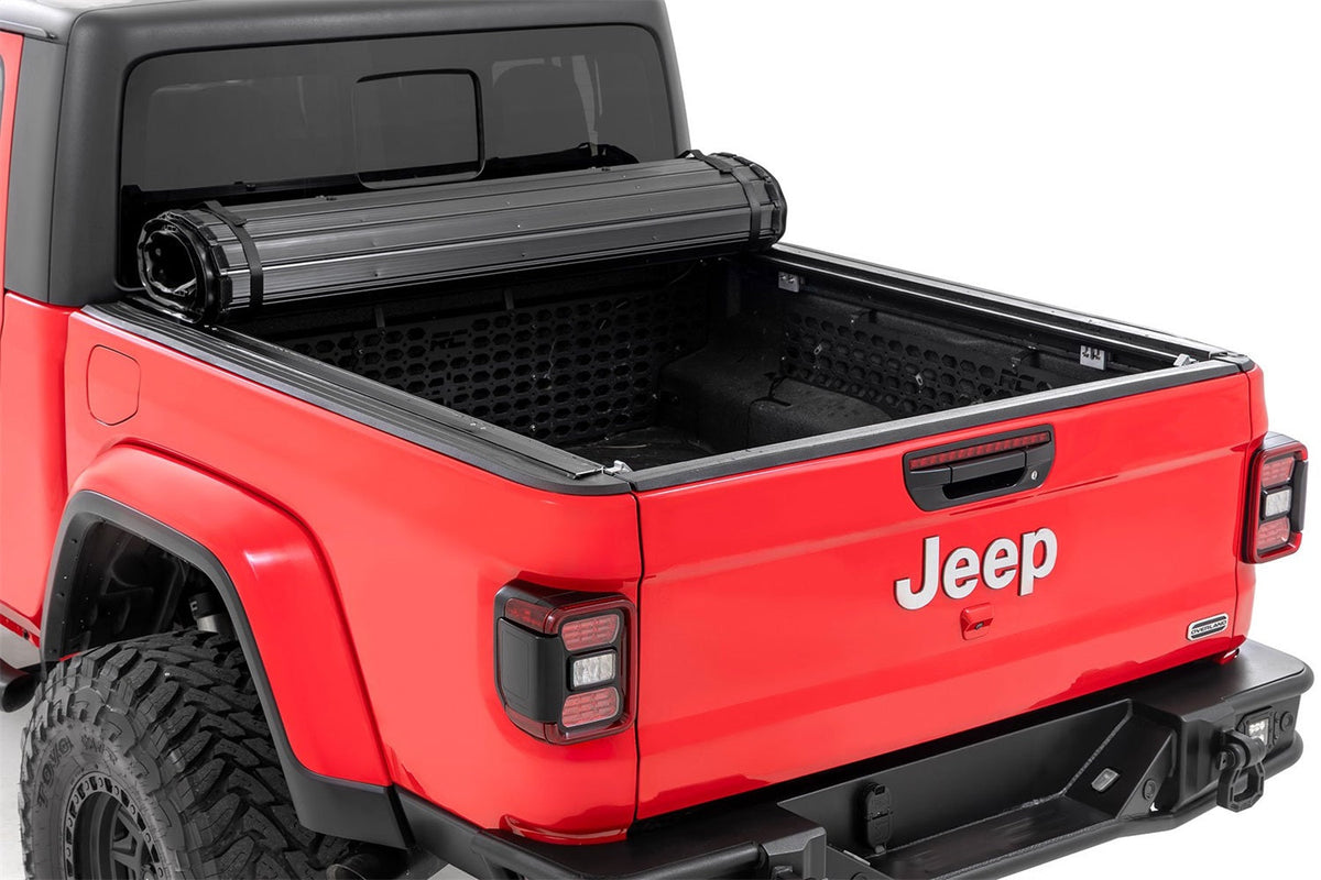 Rough Country Hard Roll Up Bed Cover 5 Bed Jeep Gladiator JT 4WD (2020-2026)