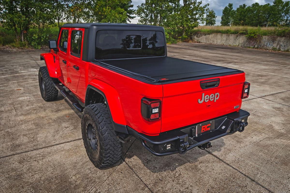 Rough Country Hard Roll Up Bed Cover 5 Bed Jeep Gladiator JT 4WD (2020-2026)