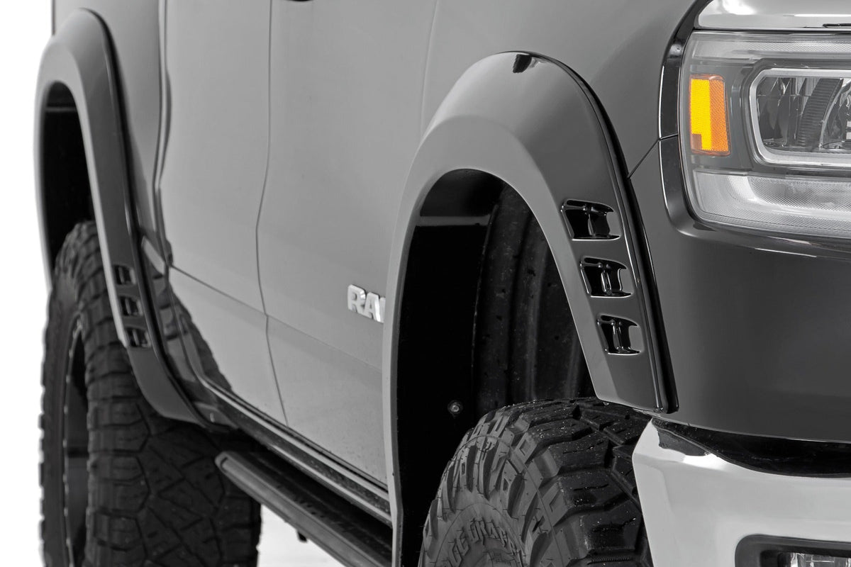 Rough Country SF1 Fender Flares PAU Granite Crystal Ram 1500 2WD 4WD (2019-2024)
