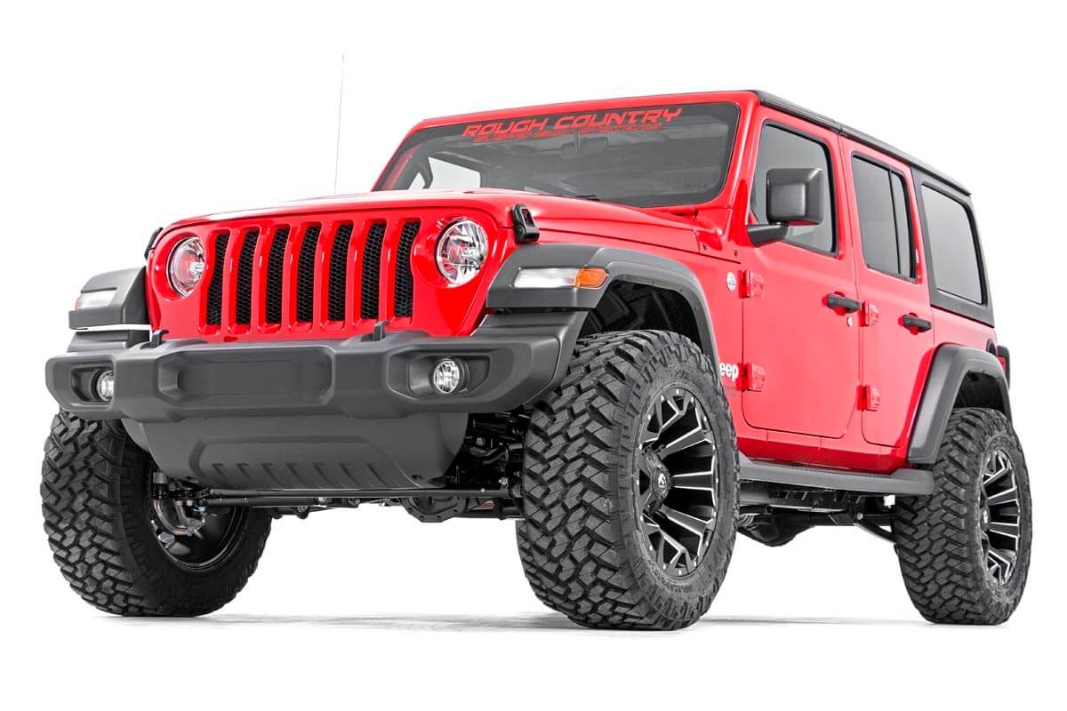 Rough Country Wrangler JL lift kit components