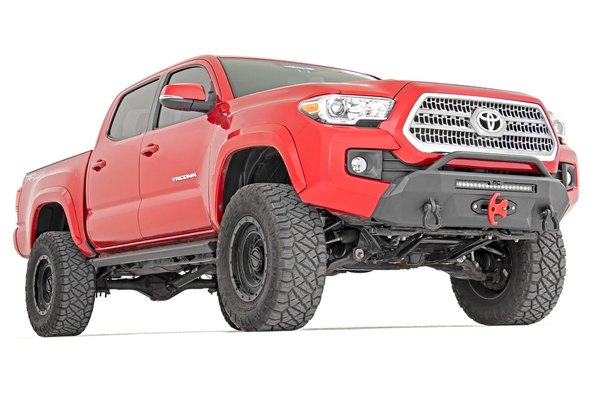 Rough Country Front Bumper Hybrid 20 Blk LED 12000S Toyota Tacoma 2WD 4WD (16-23)