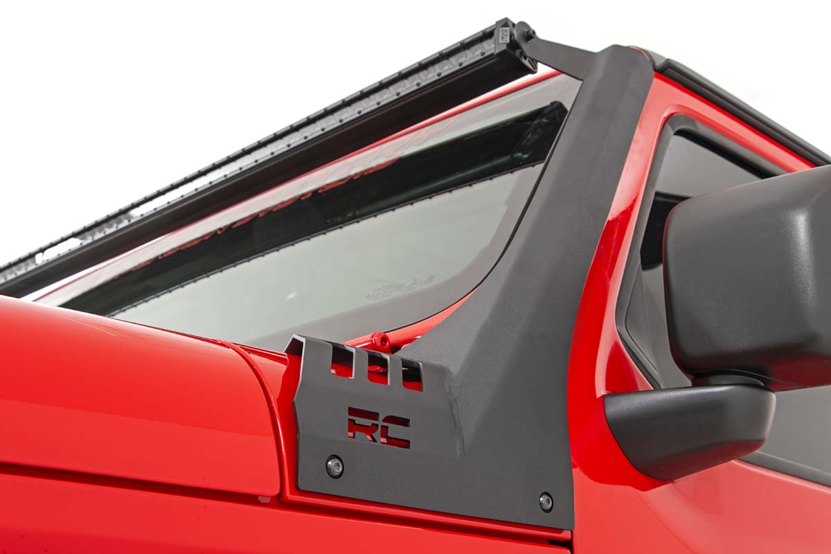 Rough Country LED Light Kit Windshield 50 Spectrum Single Row Jeep Gladiator JT Wrangler JL (18-26)