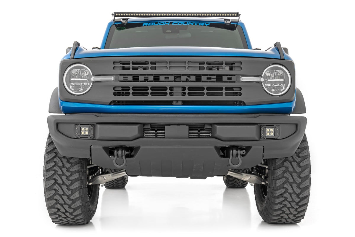 Rough Country LED Light Kit Upper Windshield 50 Spectrum Single Row Ford Bronco (21-26)