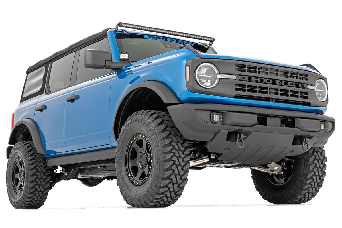 Rough Country LED Light Kit Upper Windshield 50 Spectrum Single Row Ford Bronco (21-26)