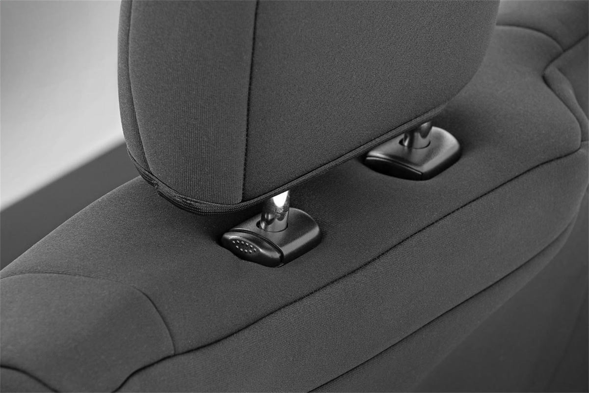 Rough Country Seat Covers FR Bench and RR Bench Ford F-150 Lightning F-250 F-350 (15-26)