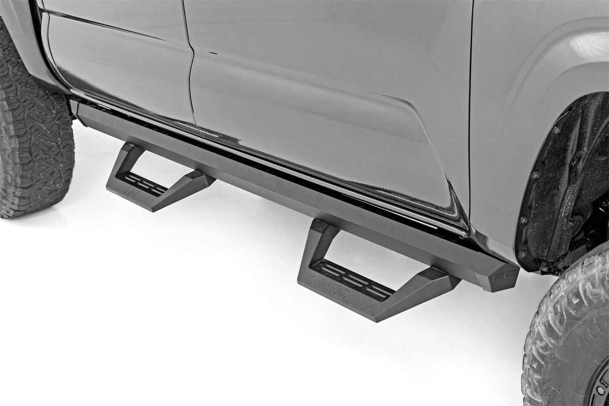 Rough Country SRX2 Adj Aluminum Step Double Cab Toyota Tacoma 2WD 4WD 2005-2023