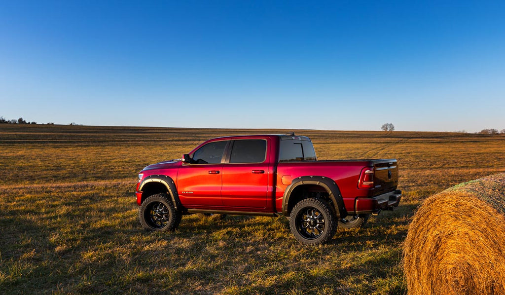 Rough Country Defender Fender Flares PRV Delmonico Red Ram 1500 2WD 4WD (2019-2024)